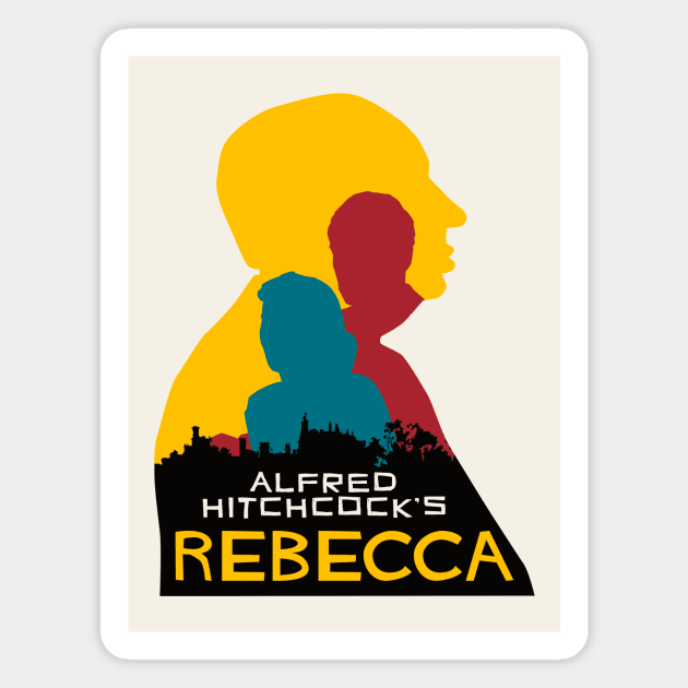 Alfred Hitchcock Rebecca Magnet by n23tees